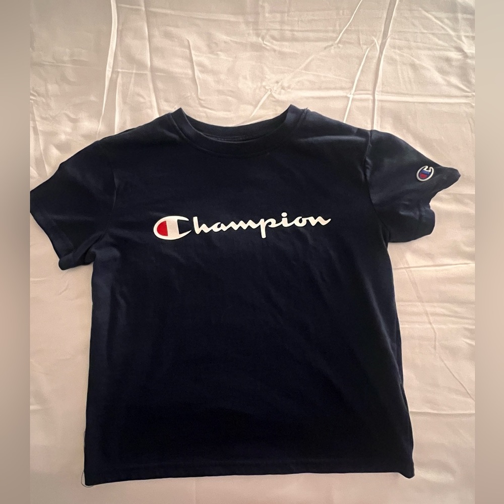 Navy blue Champion baby tee
